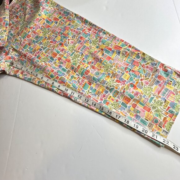 Talbots Women's Stretch 14 Petite Printed Cropped Pants - Picture 13 of 16